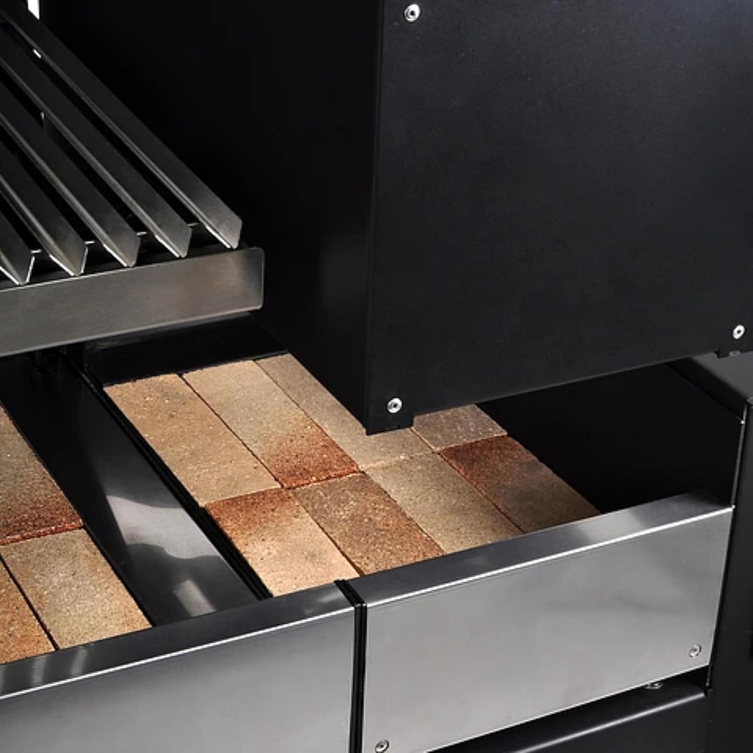 GW Store - Block Arrayan 40 Inch Modular Freestanding Charcoal Grill | Barbecue Grill Perfect To Adapt To Spaces | Elegant Design, A+ Stainless Steel Front, Refractory Brick Base