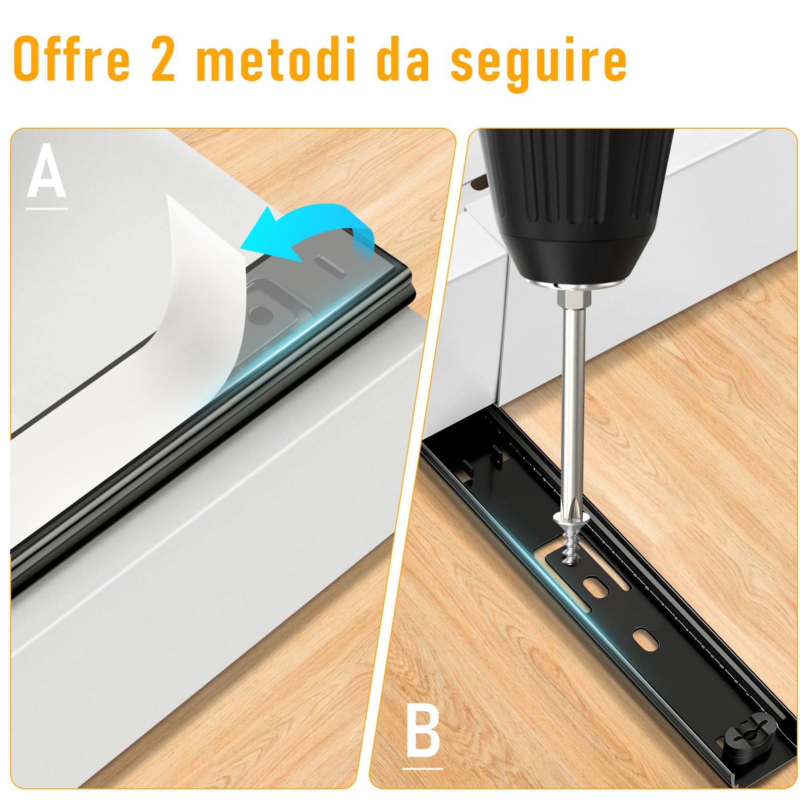 ICARE Cassetto Estraibile Cucina, Larghezza Regolabile 32-52 cm, Acciaio al Carbonio di alta Qualità, Organizer Cucina (Bianco)