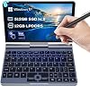 Crelander 2-in-1 Mini Laptop 8 Touchscreen Intel N100 Processor 12th Gen 12GB DDR5 RAM 512GB M.2 SSD 30W PD Charging Wi-Fi 6 BT5.2 Keyboard