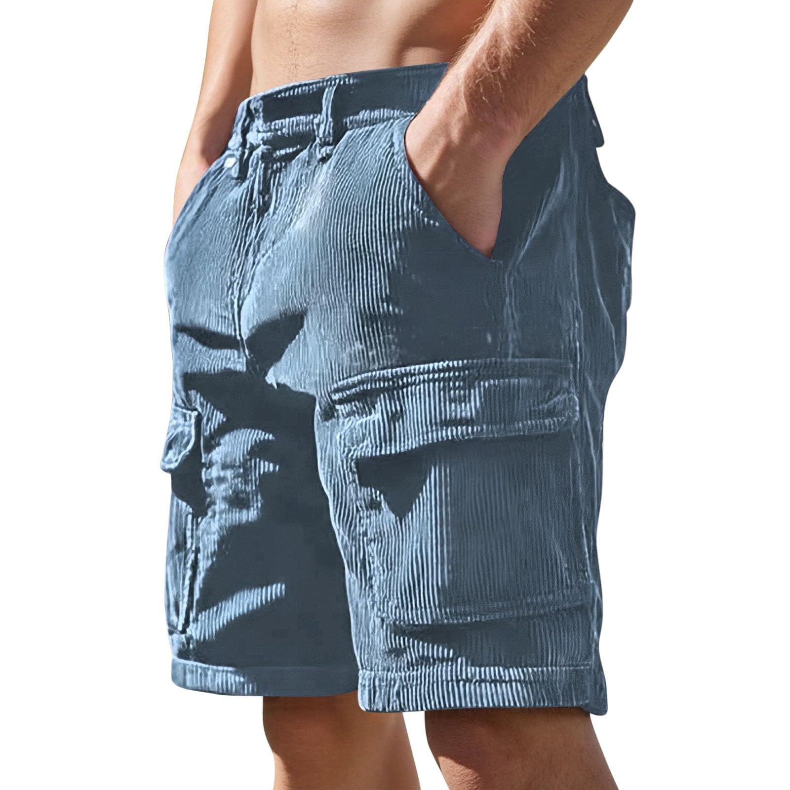 Short d'été décontracté homme au style rétro et coupe ample polyvalente