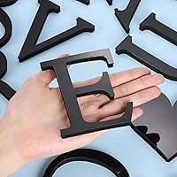 Vista 3 de PATIKIL Adhesivos de pared de acrílico 3D con espejo del alfabeto con letra E, autoadhesivas, decoración del hogar, letrero de letra, calcomanía