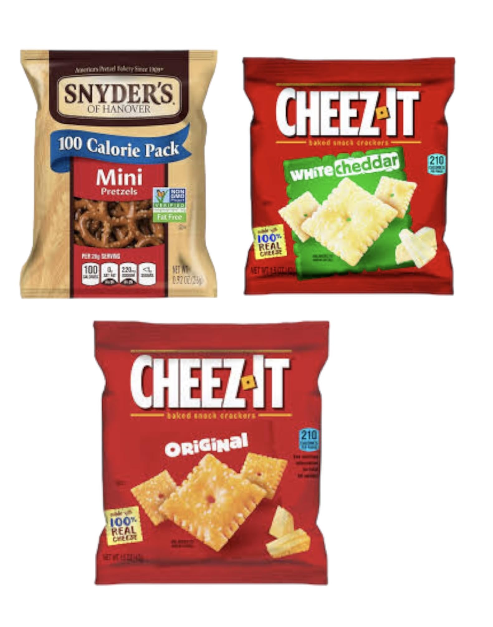 Cheese Itz and Snyder's Mini Pretzels Variety Pack Pack of 14 with a Mystery Item Perfect Snack with a Surprise