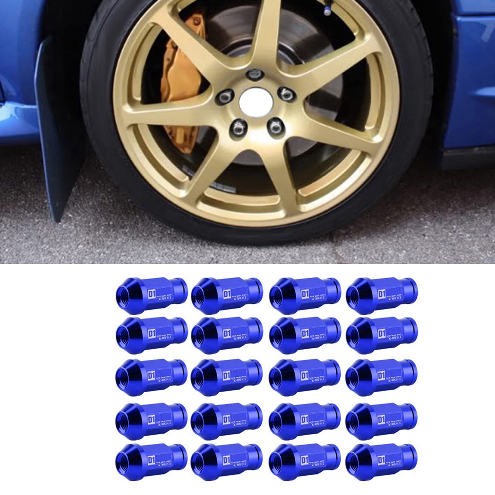 Dadi Ruota In Alluminio TKSE M12x1,5 - Nero, Leggeri E Resistanti | Per Auto E Ruote Da Corsa - Foto 8