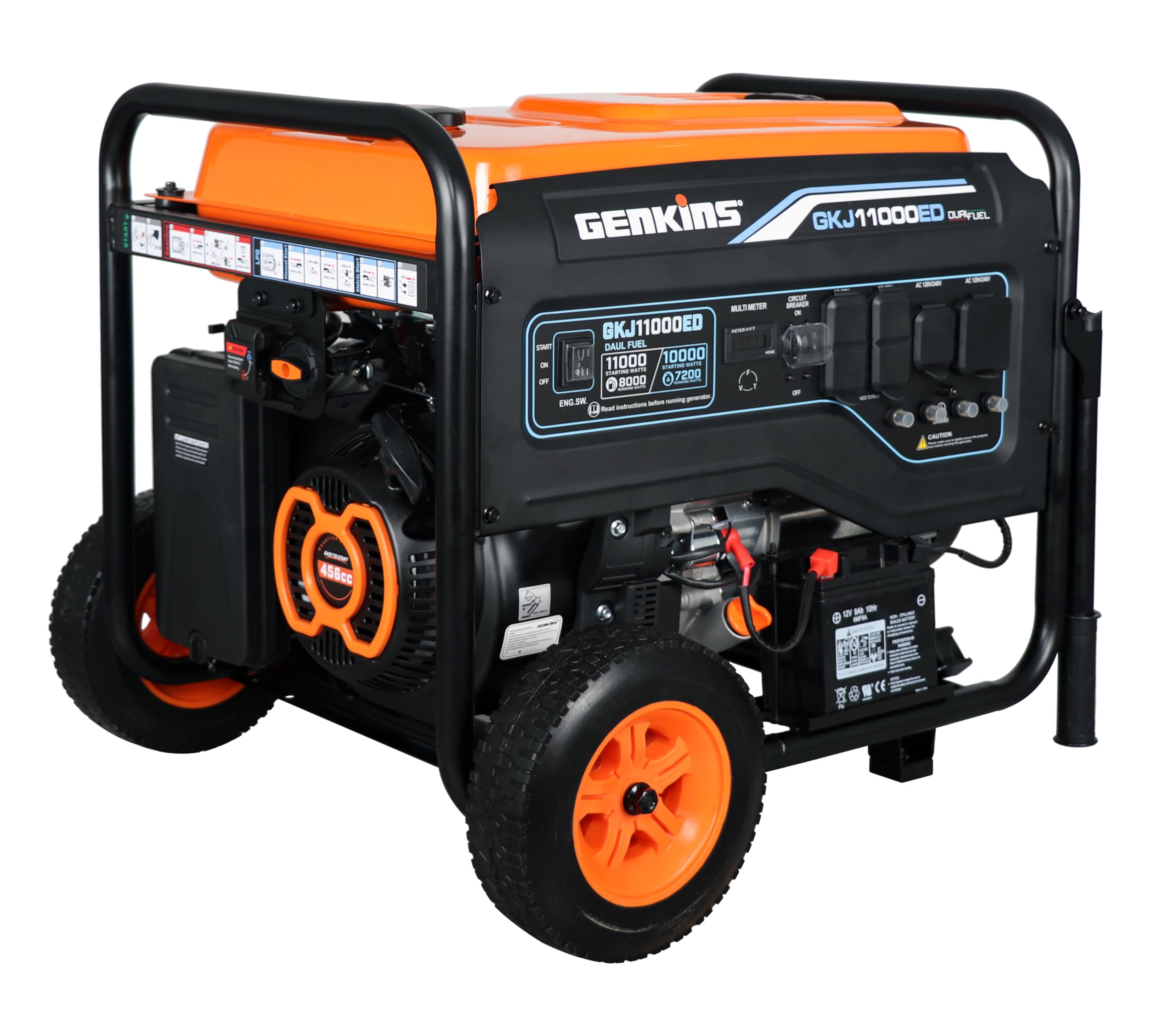 Amazon.com: Genkins 11000 Watt Dual Fuel Portable Generator Home