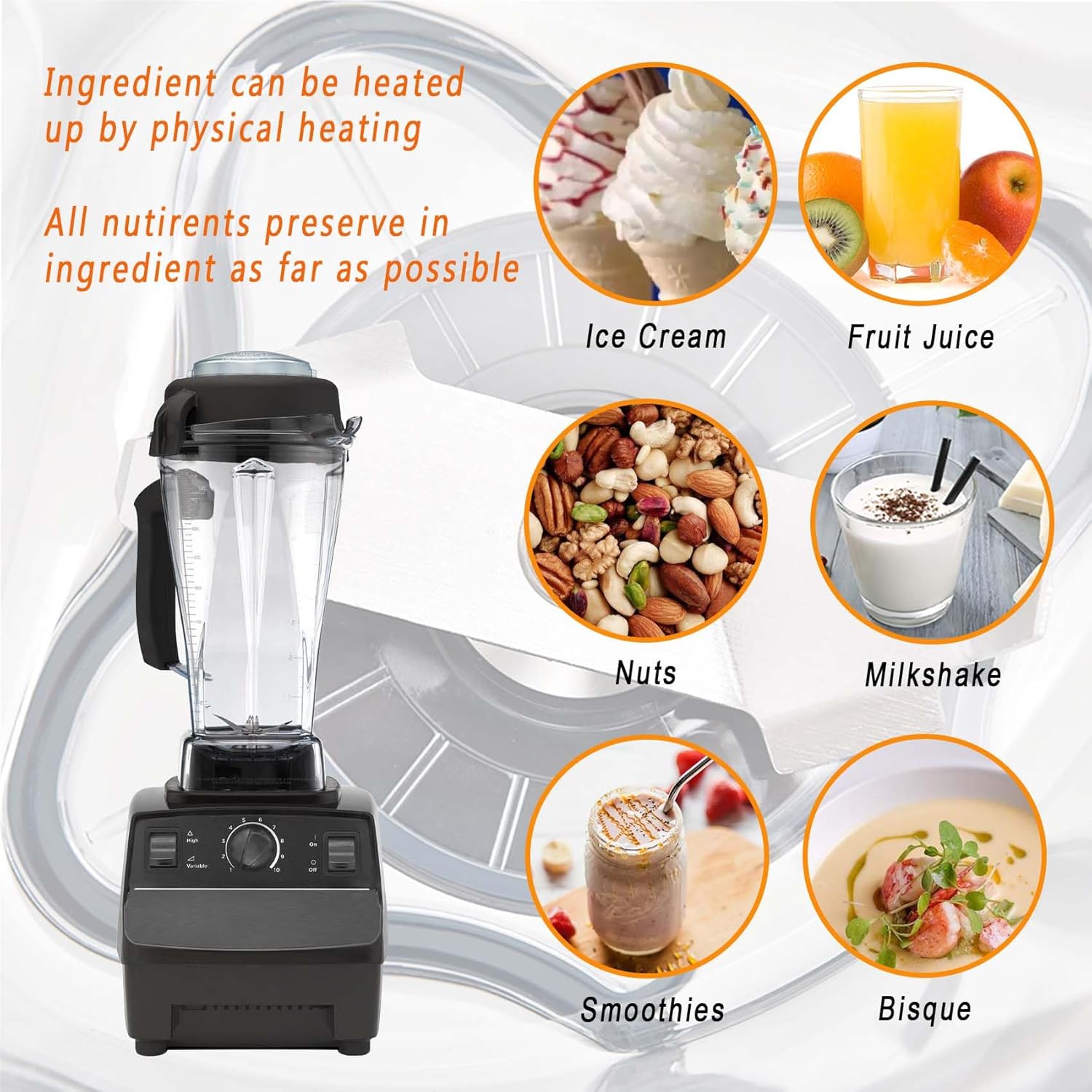 Blade Assembly Replacement for Blenders 64oz Container, replace Classic 4500 5000 5200 6000 6300, Professional 200 500 and Vita-Prep/Vita-Prep 3 etc