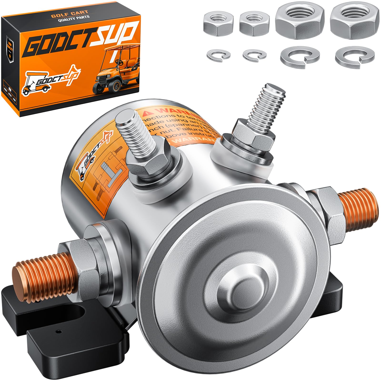 GODCTSUP EZGO 36V Solenoid Relay, 70 Series Continuous Duty Solenoid with Mount Bracket for EZGO TXT&Marathon 1980-2010 Electric Golf Carts, OEM#