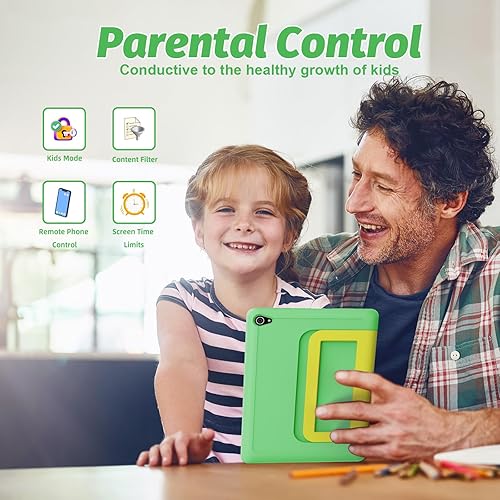 Miniatura 4 de ZOFYWNAS Tableta para niños Android 14 de 10 pulgadas para niños de 3 a 12 años, Octa-Core con funda, controles parentales, 14 GB+64 GB de
