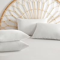 Vista 18 de Funda de almohada impermeable de bambú y rayón de Gogreen, funda de almohada transpirable, protector de almohada refrescante con cremallera, funda