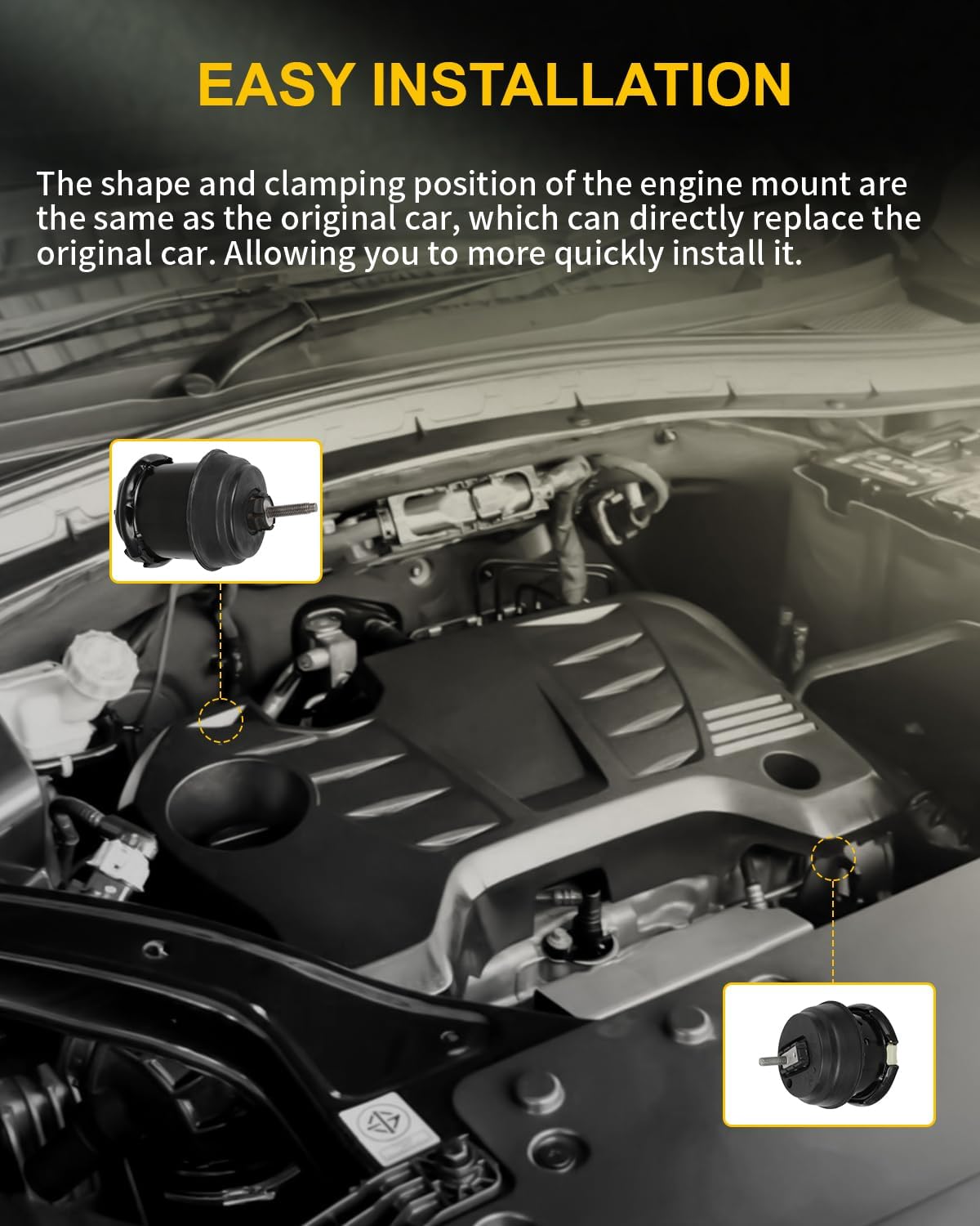 OCPTY 3PCS Engine Motor Mount and Transmission Mount Set Compatible for Chevrolet Traverse 2009-2017 & GMC Acadia, Acadia Limited & Buick Enclave & Saturn Outlook, Automatic Transmission