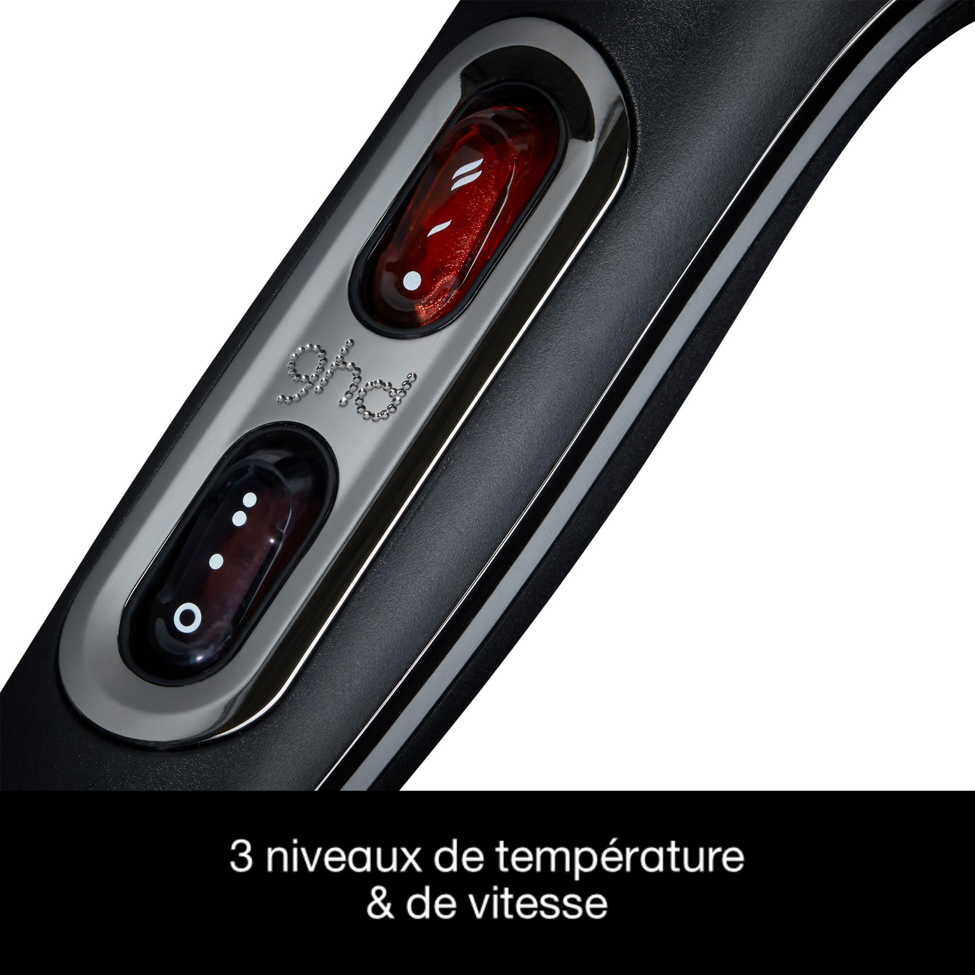 ghd Air Sèche-cheveux professionnel Noir Séchage rapide Réduit frisottis Températures réglables