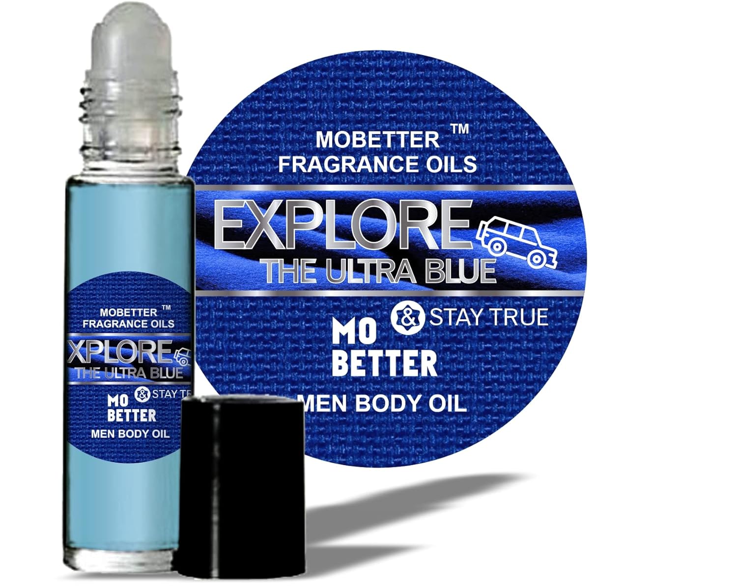 Explore The Ultra Blue Men Cologne Body Oil by Mobetter