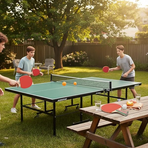 Set Ping Pong con 2 Racchette e 2 Palline - 2