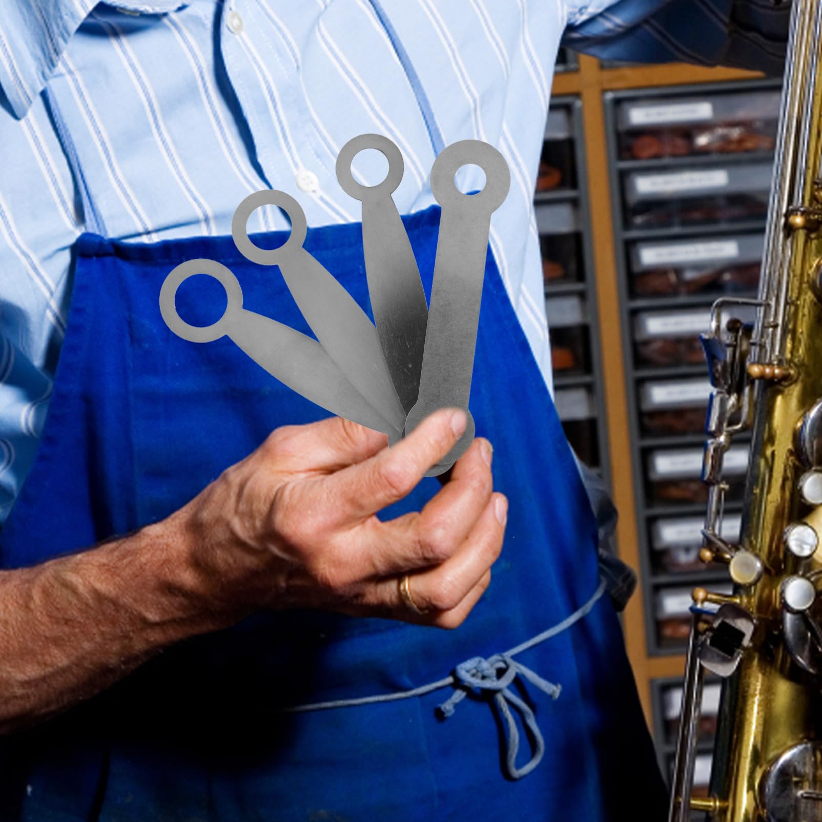 Kit di Riparazione per Strumenti Fiato di Strumenti di Manutenzione per Sassofono e Clarinetto Accessori