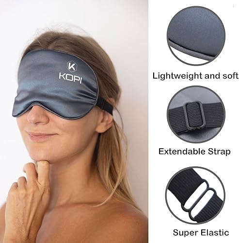 Miniatura 5 de KOPI Manta de viaje con capucha  Almohada de viaje, almohada para el cuello y juego de manta, manta de viaje y almohada, máscara de dormir, bolsa de