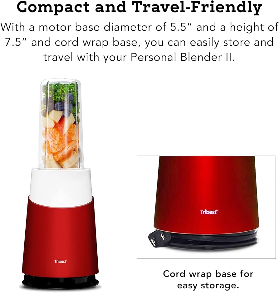 Amazon.com: Tribest Personal Blender II, Small Portable Blender