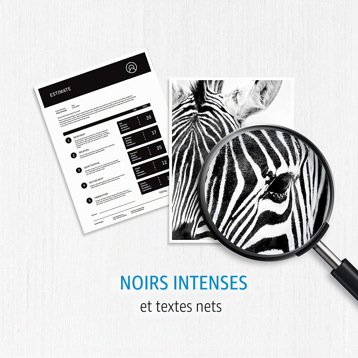 HP Lot de 2 cartouches d’encre noire et 1 cartouche tricolore d’origine pour imprimante Deskjet 3720