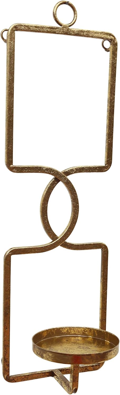 Sagebrook Home Metal 17" Wall Sconce, Gold