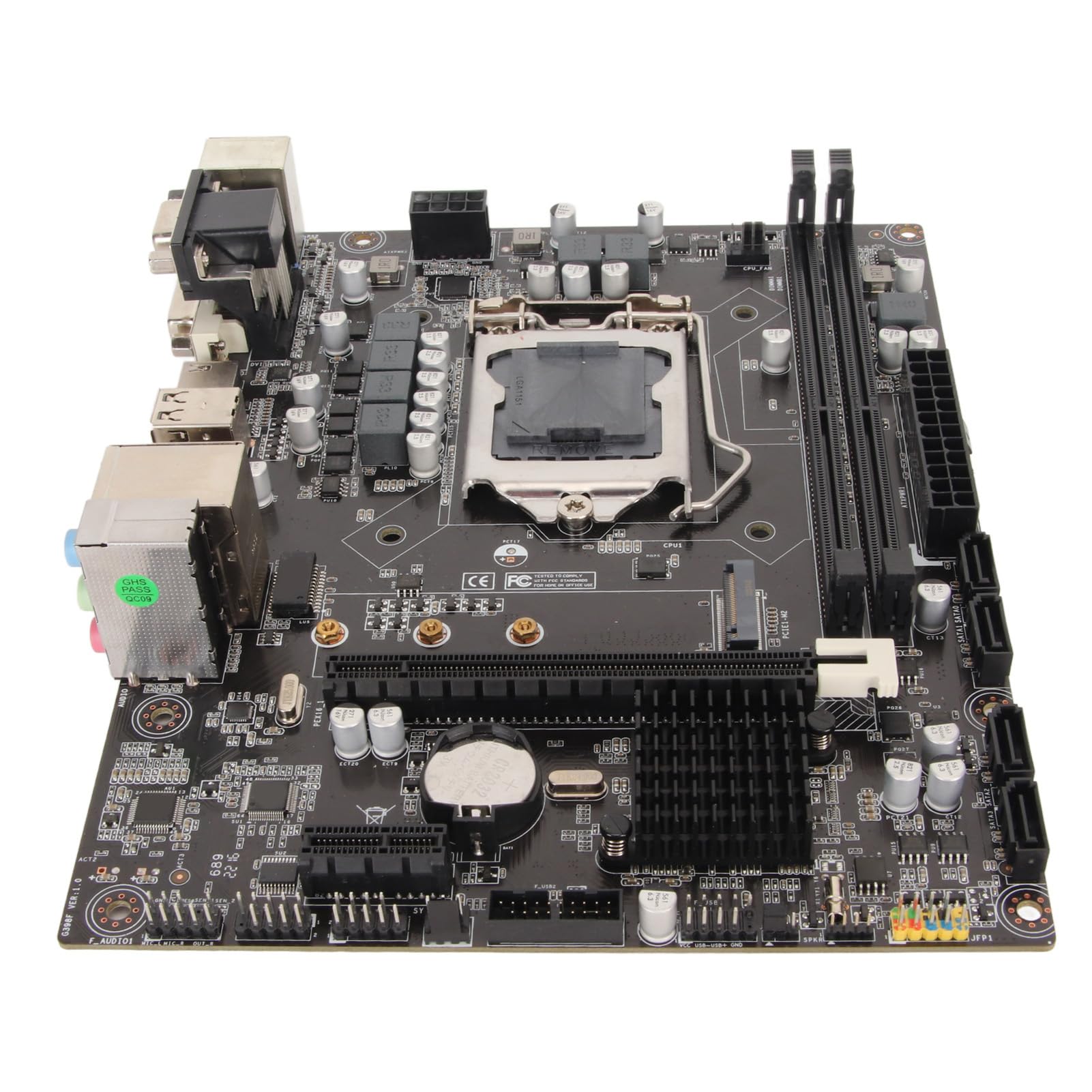 Scheda Madre H310 LGA 1151 Supporta L'ottava e la Nona Generazione, DDR4, Slot M.2, NVME, USB3.0, 1000 Mbps RJ 45 per Scheda Madre Micro ATX DDR4 con Processore Grafico