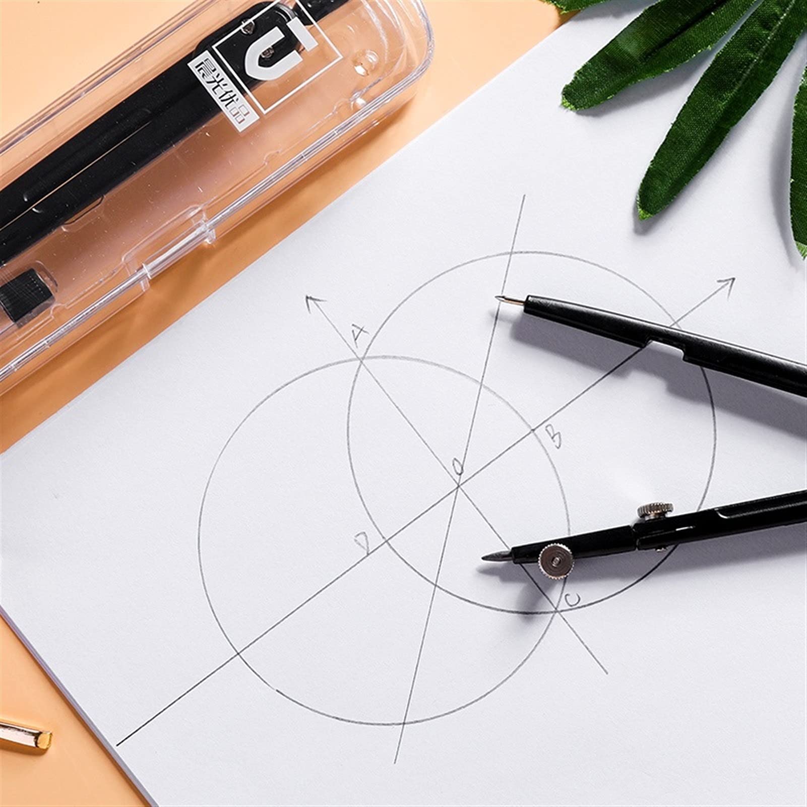 SwePer Kompasse Mathe-Kompass – Edelstahl-Kompass, multifunktionales Metall, Zeichnen, Zeichnen, Mathematik, Geometrie, Kreise, Werkzeug, langlebig, Schule, Schreibwaren, Messwerkzeuge (Color : B)