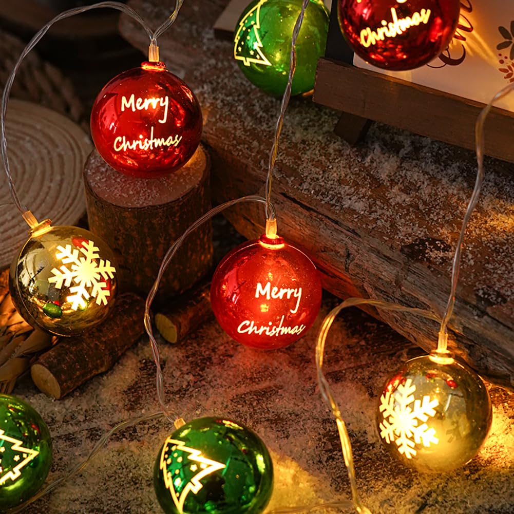 Guirlande Lumineuse à LED Noël, décoration d'ambiance créative, Guirlande Lumineuse Suspendue en Fil de cuivre, Lampes de Nuit fête d'anniversaire, décoration d'arbre de Noël