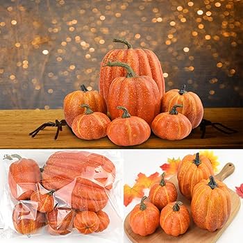 Gresorth 6pcs Fake White Pumpkins Fall Autumn Halloween Christmas Decoration | Seychelles