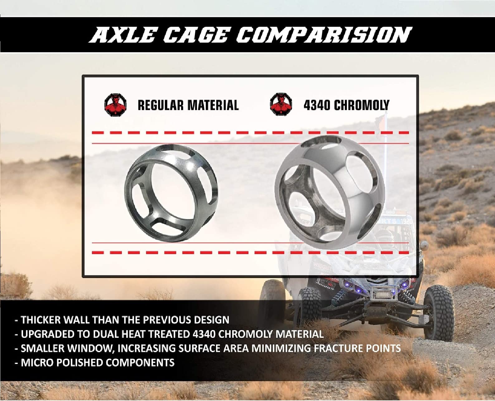 yxz　10box Amazon.com: Demon Powersports Rear Left/Right Heavy Duty
