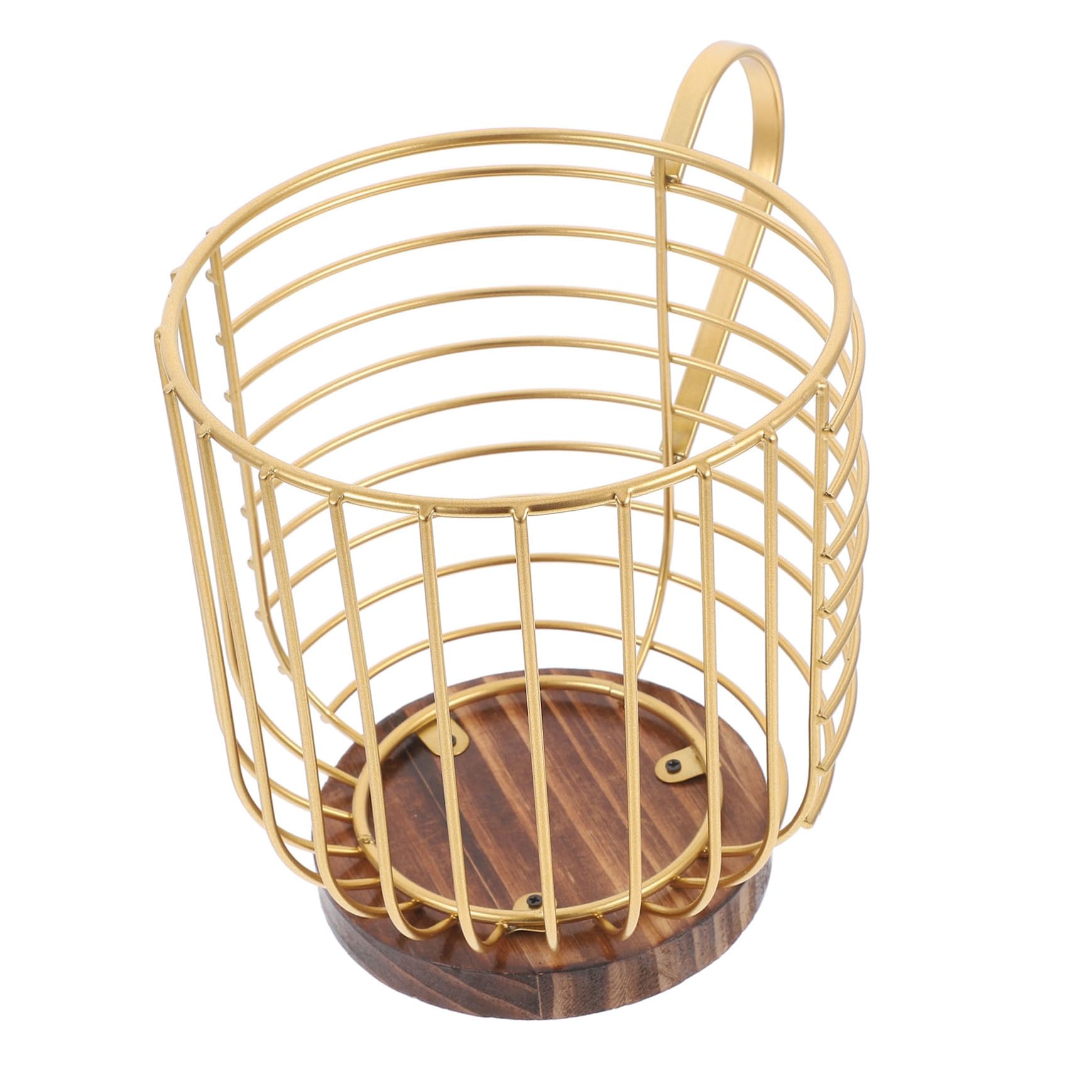 Panier de rangement café doré organiseur dosettes capsules snacks maison