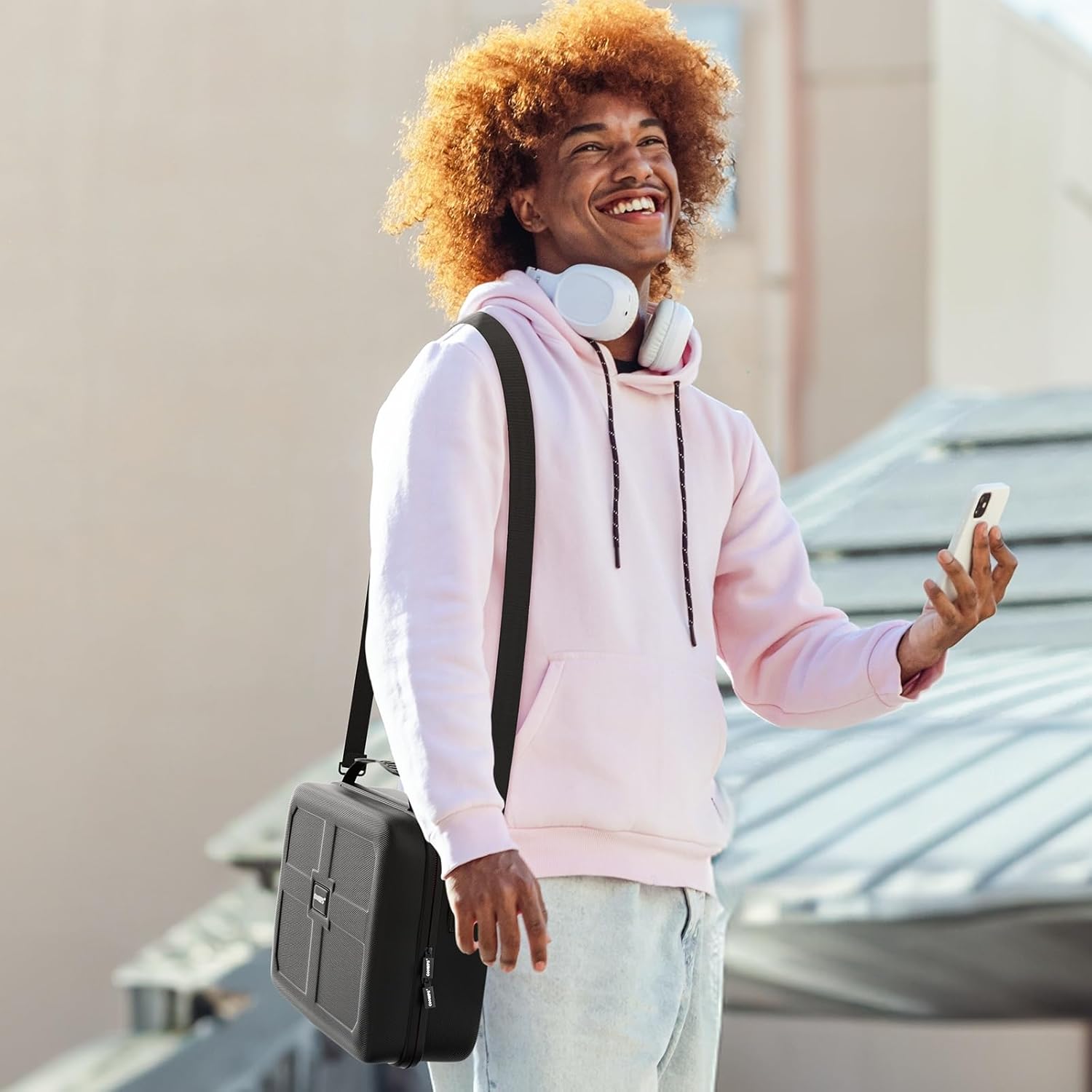 Carrying Storage Case for Nintendo Switch OLED Model 2021/Switch 2017, Lightweight Portable Hard Shell Switch Case Travel Bag fits Switch Pro Controller Accessories, Black - Image 7