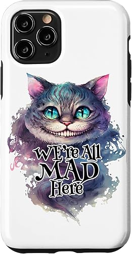 Miniatura 28 de Funda para iPhone 12/12 Pro Cheshire Cat We're All MAD Here Alicia in Wonderland Quote