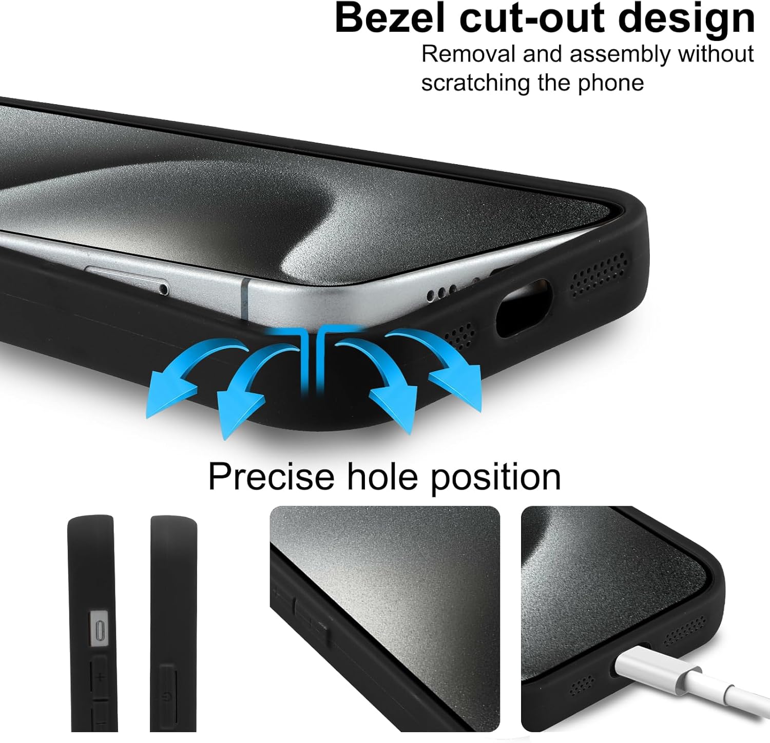 Cute Cheetah Print Phone Case for iPhone 15 Pro Max Case 6.7", Aesthetic Luxury Black Leopard Pattern Design Cover Shockproof Soft Slim TPU Full Camera Lens Protective Funda for Women Girls - Image 6