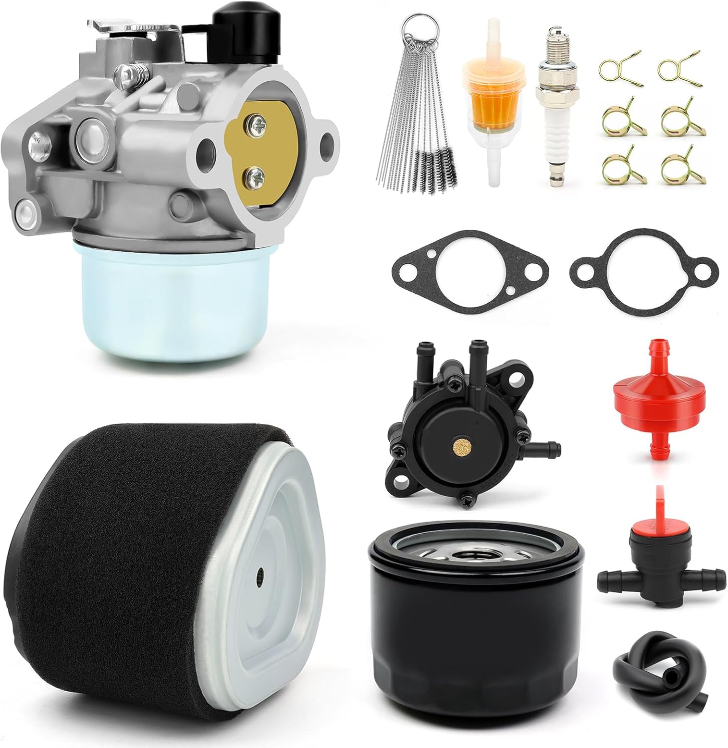 Carburetor Carb Air Filter Fuel Pump Fuel Shut Off Valve Oil Filter For Kohler LT133 LT150 LT155 LTR155 GS30 CV12.5 CV13S CV13T CV14 CV14S CV15S AM125355 12-853-57-S 12-853-80-S