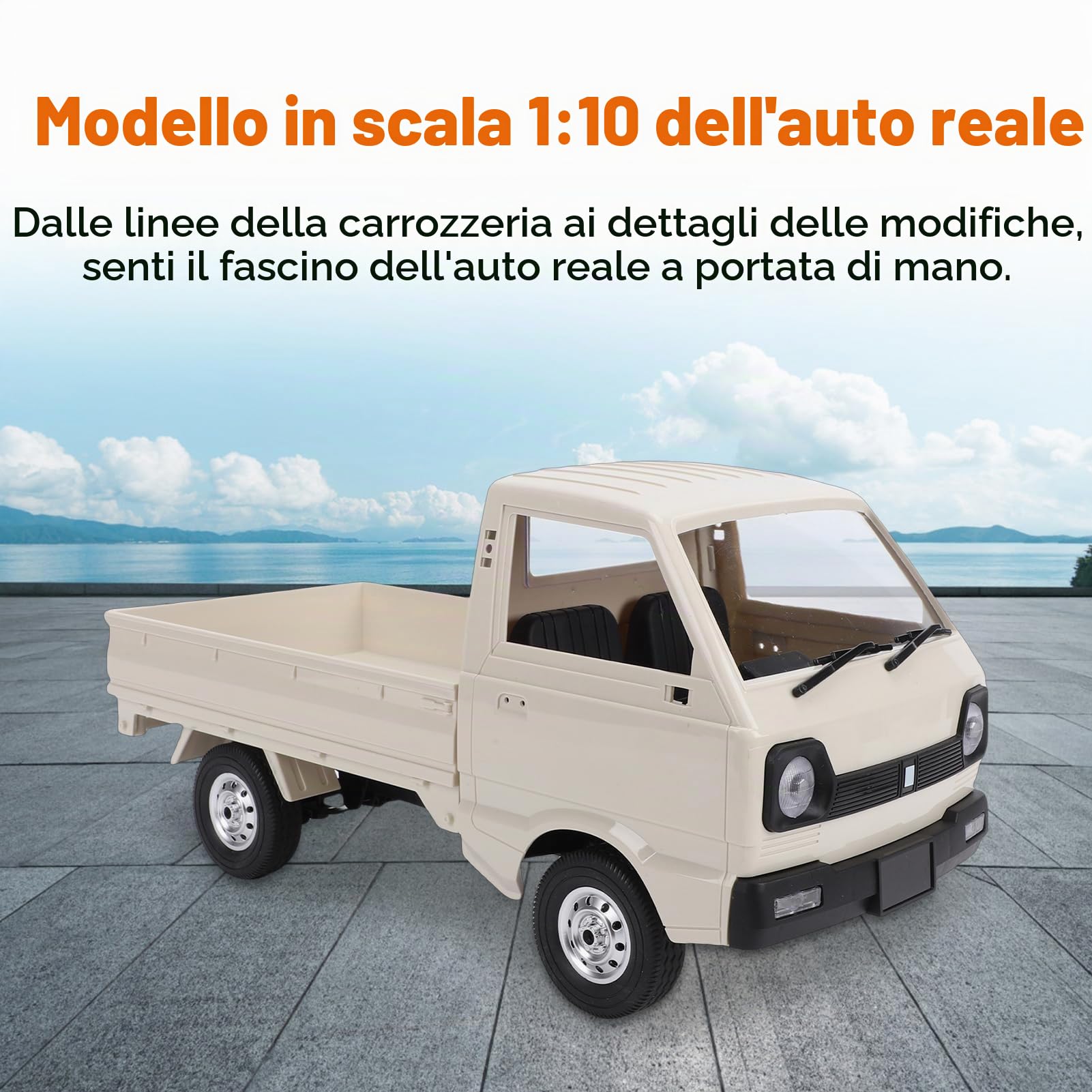 GoolRC 1:10 RC Truck Drift auto 2,4 GHz Camion radiocomandato elettrico ad alta velocità 25 km/h RC Car con motore senza spazzole e luci