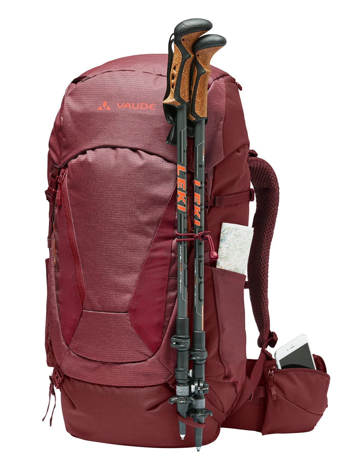Vaude damskie asymetryczne 48 + 8 plecaków>=50 l, niebieski szafira, jeden rozmiar