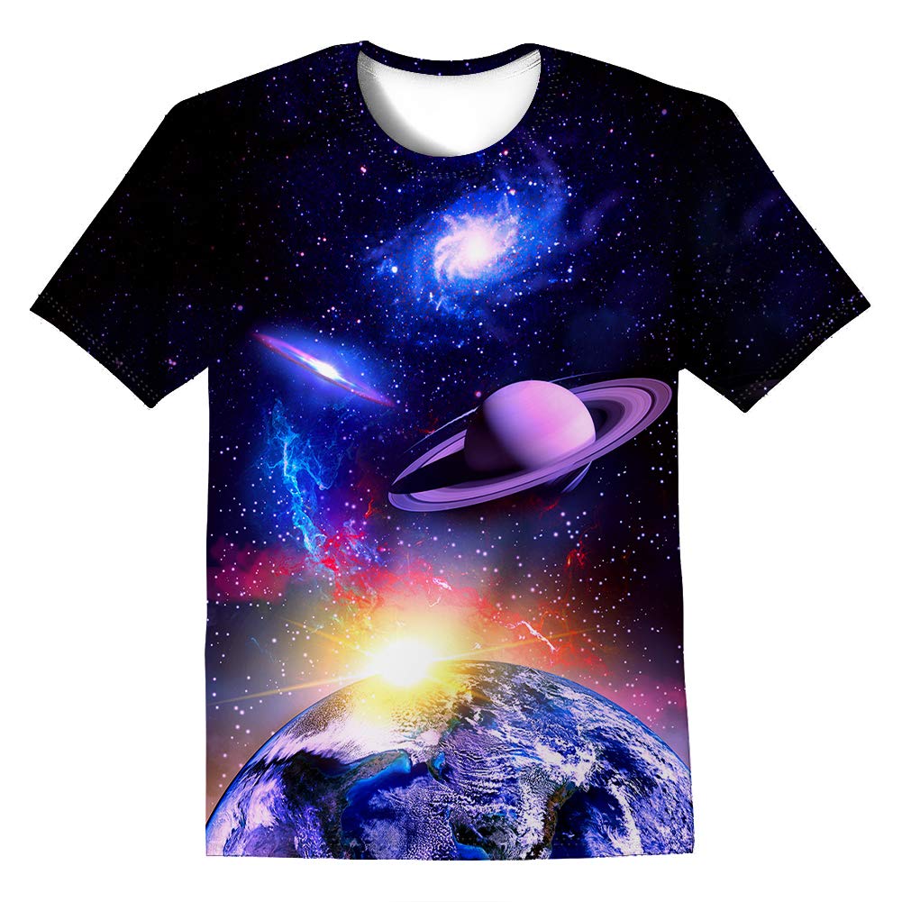 LAIDIPAS Boys Girls 3D Graphic T-Shirt Short Sleeve Tops Tees 6-16 Years