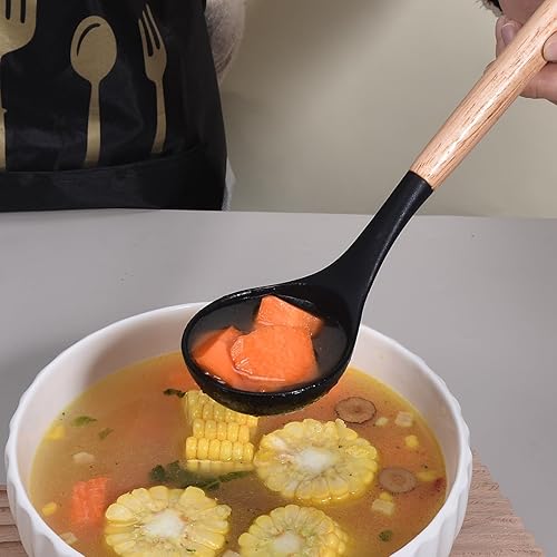 Miniatura 6 de Juego de utensilios de cocina, juego de 44 utensilios de cocina de silicona para utensilios de cocina antiadherentes, juego de espátulas de silicona