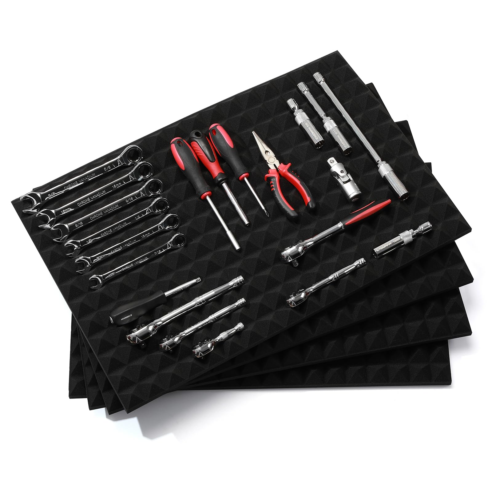 4PCS Trap Mat Universal Tool Drawer Liner