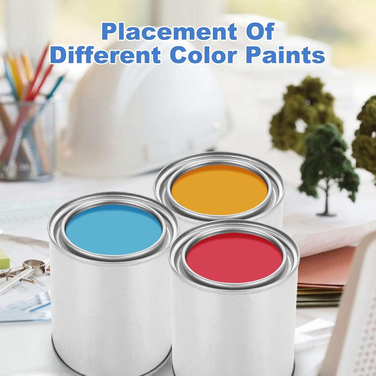 12 Pack Empty Paint Cans, 0.84 Pint Size Silver Tin Cans with Lids, Multipurpose Metal Can Paint Bucket for Arts Crafts Painting - Image 3