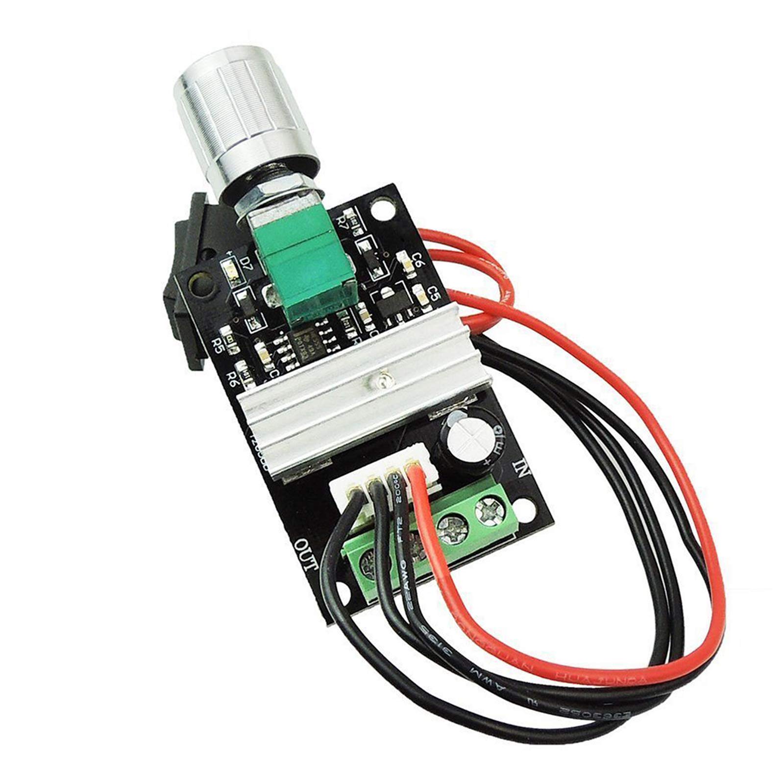 Gleichstrom Motordrehzahlregler 12–60V/20A – Mit Vorwärts-/Rückwärts-Schalter, Für Bürstenlose DC-Motoren