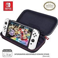 Vista 3 de Game Traveler Mario Kart Nintendo Switch Case - Switch OLED Case for Switch OLED Switch Switch Lite Adjustable Viewing Stand Bonus Game Cases