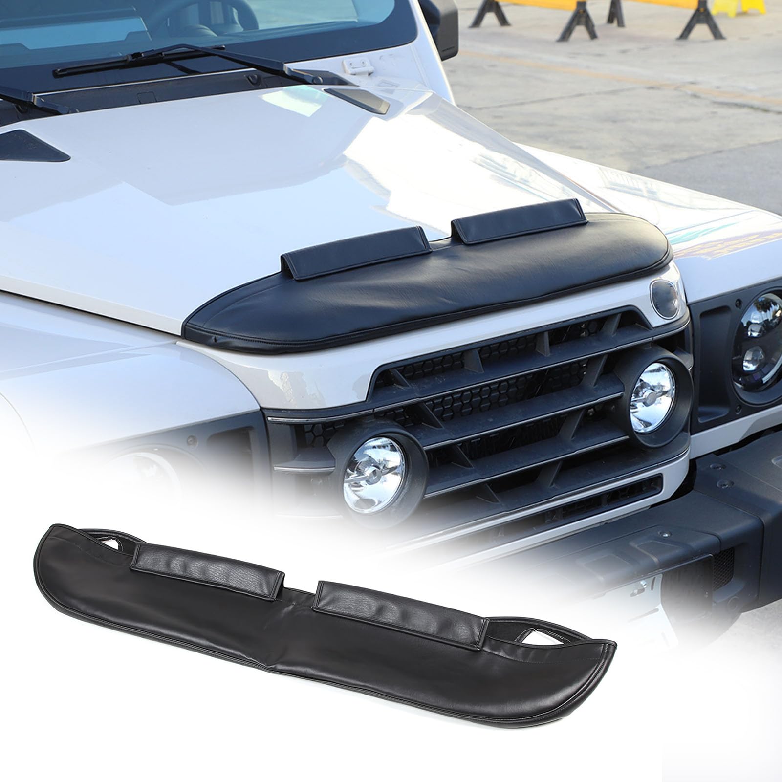 Car Front Bug Shield Bonnet Deflector Guard Bonnet Protector Compatible with Ineos Grenadier 2020-2024 Car Bonnet Protection Accessories