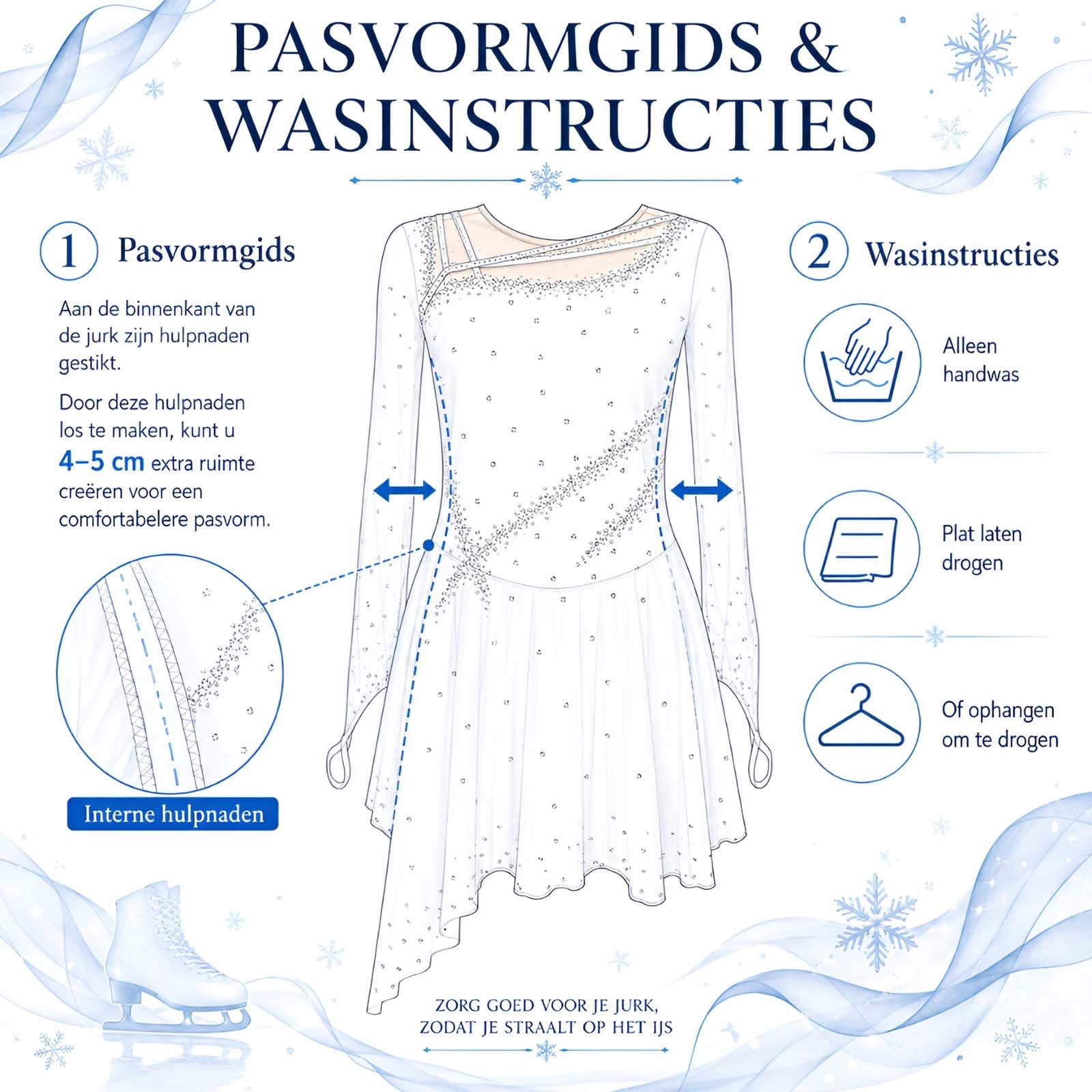 Eiskunstlauf Kleid Mädchen Lange Ärmel Wettbewerbskostüme Eislaufkleid für Damen Training Rollschuhkleid