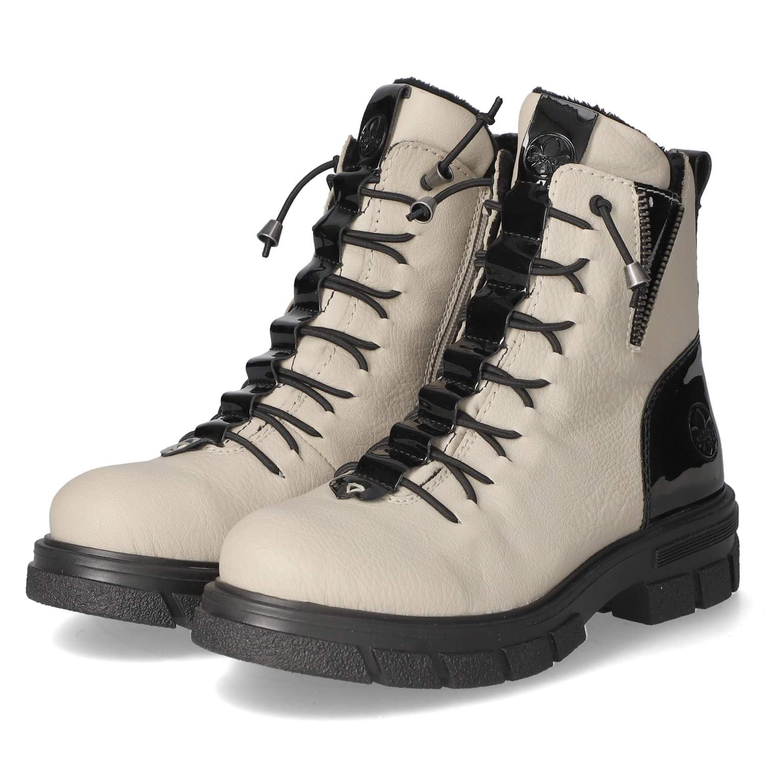 Rieker Z9152-60 Schnürstiefel Synthetik Damen in beige