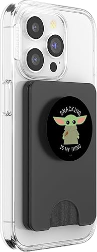 Miniatura 10 de Star Wars The Mandalorian the Child Snacking is My Thing PopSockets PopGrip agarre intercambiable para teléfonos y tabletas