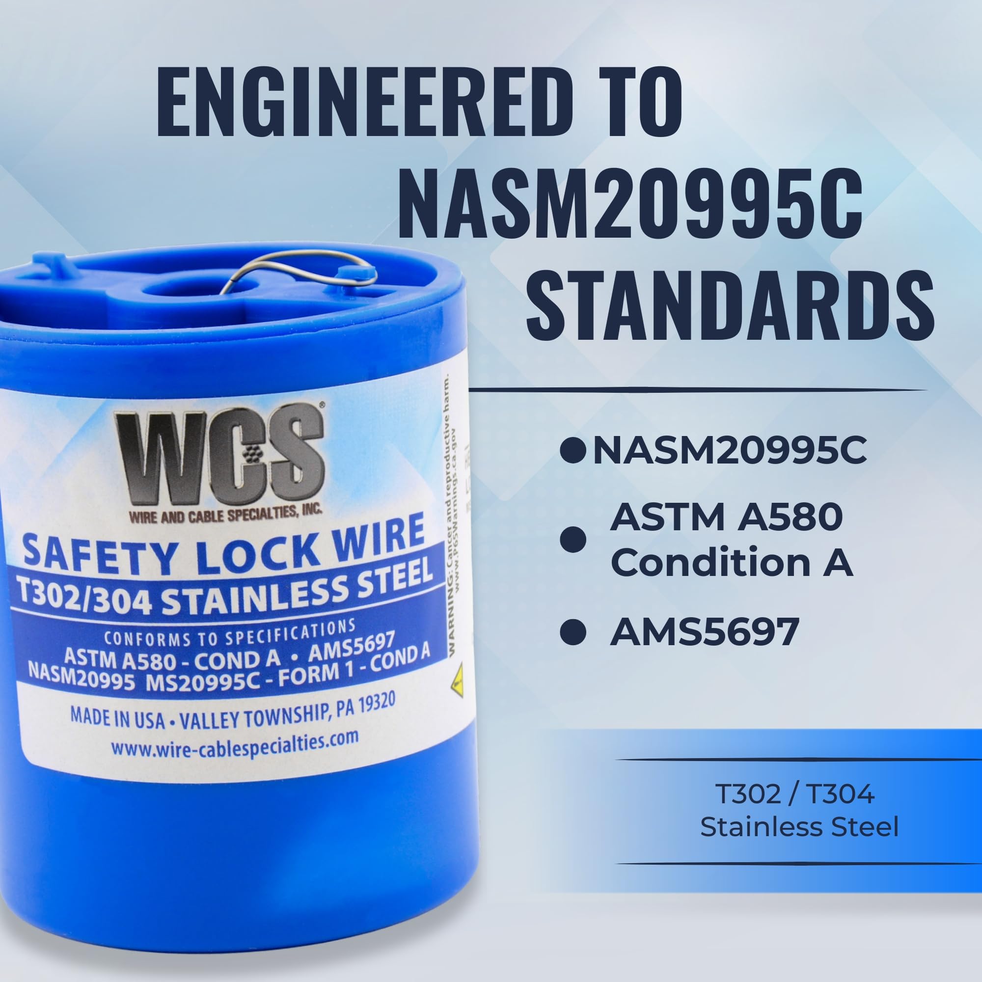 Amazon.com: WCS .040 Stainless Steel Safety Lock Wire, T302/304