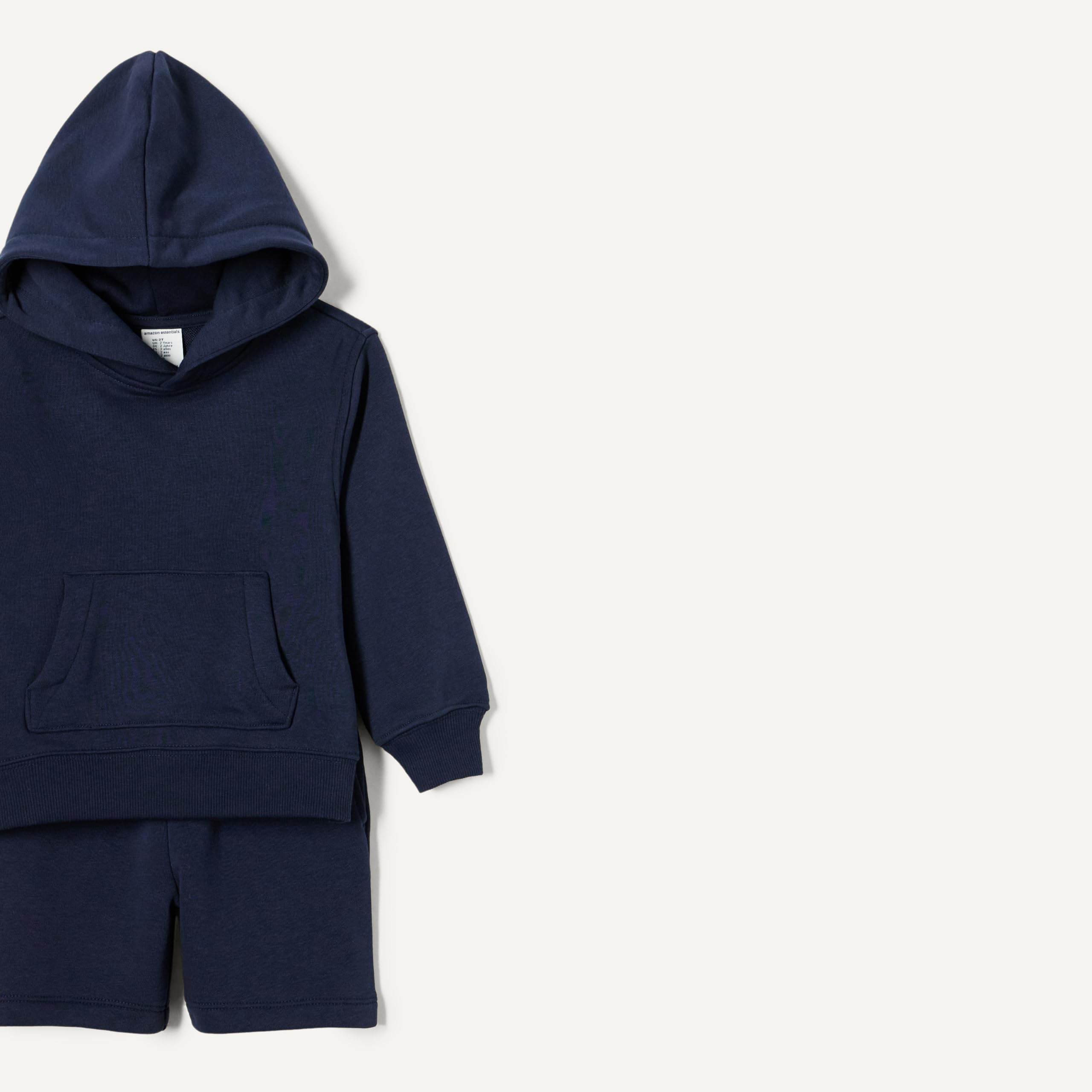 Amazon Essentials Bambini e ragazzi Set felpa con cappuccio e pantaloncini