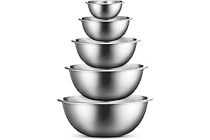 FineDine Stainless Steel Mixing Bowls: Culinary Symphony at its Finest