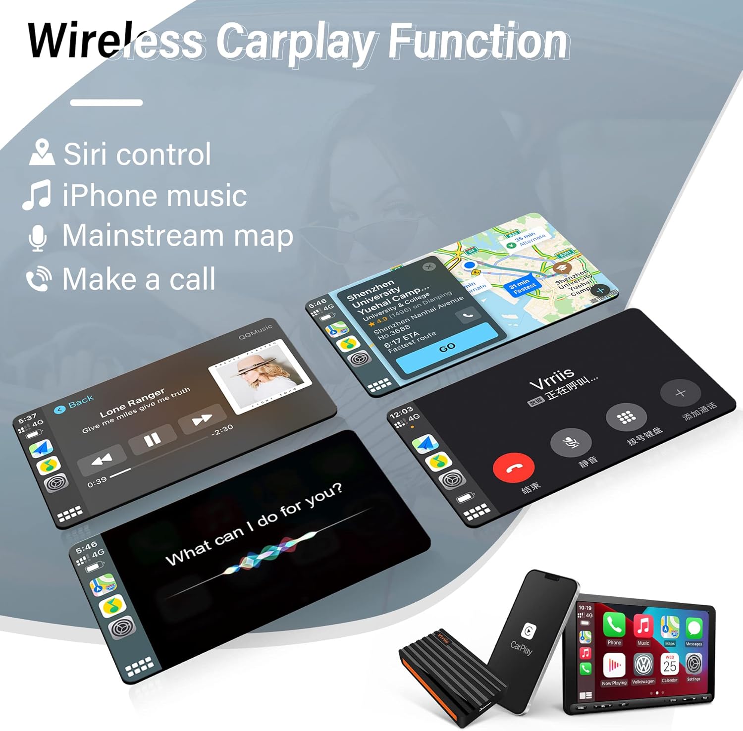 Exсluѕіvе Wireless CarPlay Adapter, Wired to Wireless USB Dongle for Apple iOS Wired CarPlay, Compatible with Volvo/VW/Audi/Ford/Honda/Hyundai/Kia/Lexus/Acura Factory Wired CarPlay(Car Model Year:2016-2022) 🛒 Crаzу Dеаlѕ Wireless CarPlay Adapter, Wired to Wireless USB Dongle for Apple iOS Wired CarPlay, Compatible with Volvo/VW/Audi/Ford/Honda/Hyundai/Kia/Lexus/Acura Factory Wired CarPlay(Car Model Year:2016-2022)