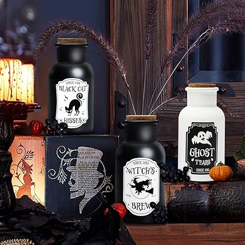Halloween decorative poison bottles