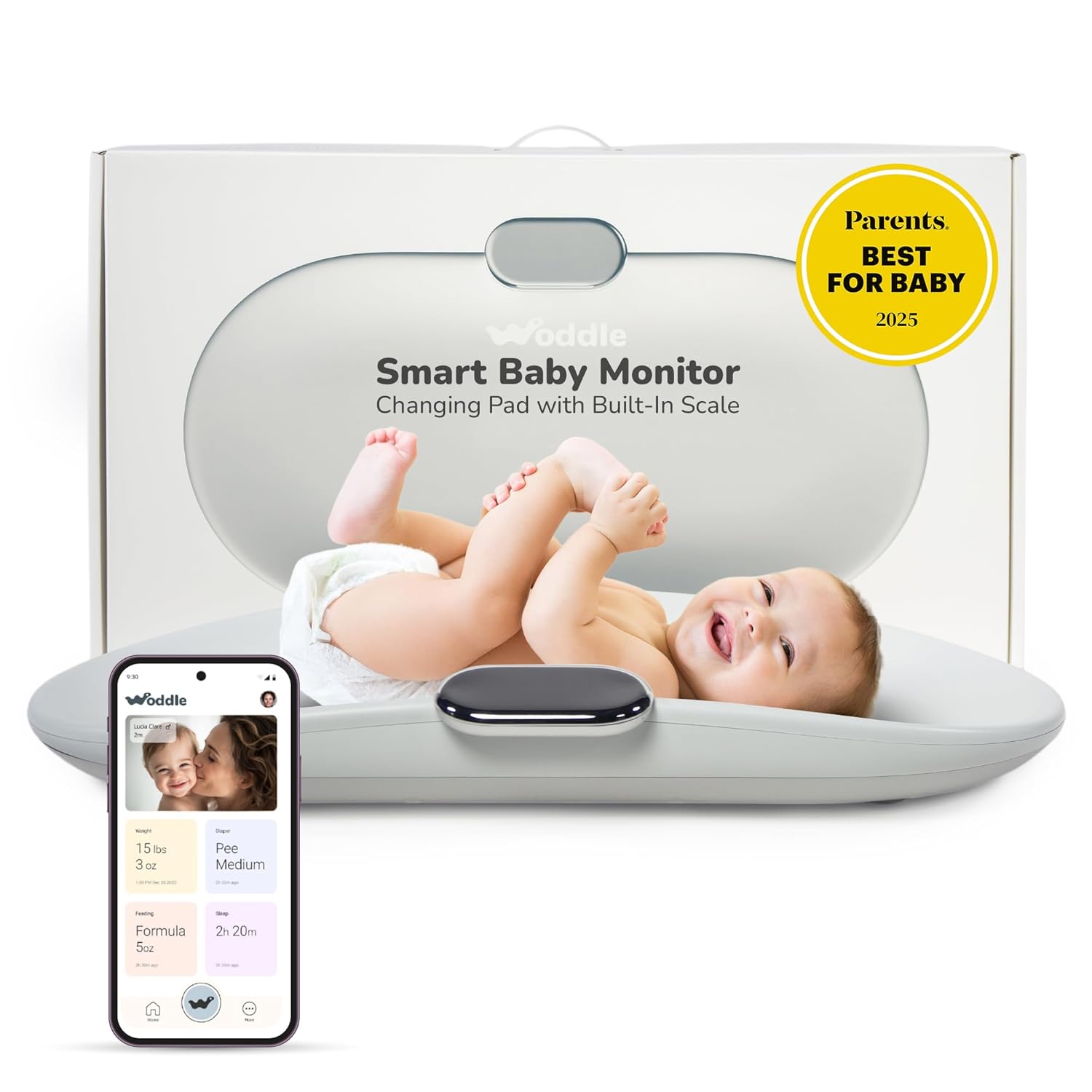 Woddle All-in-One Smart Baby Monitor & Changing Pad