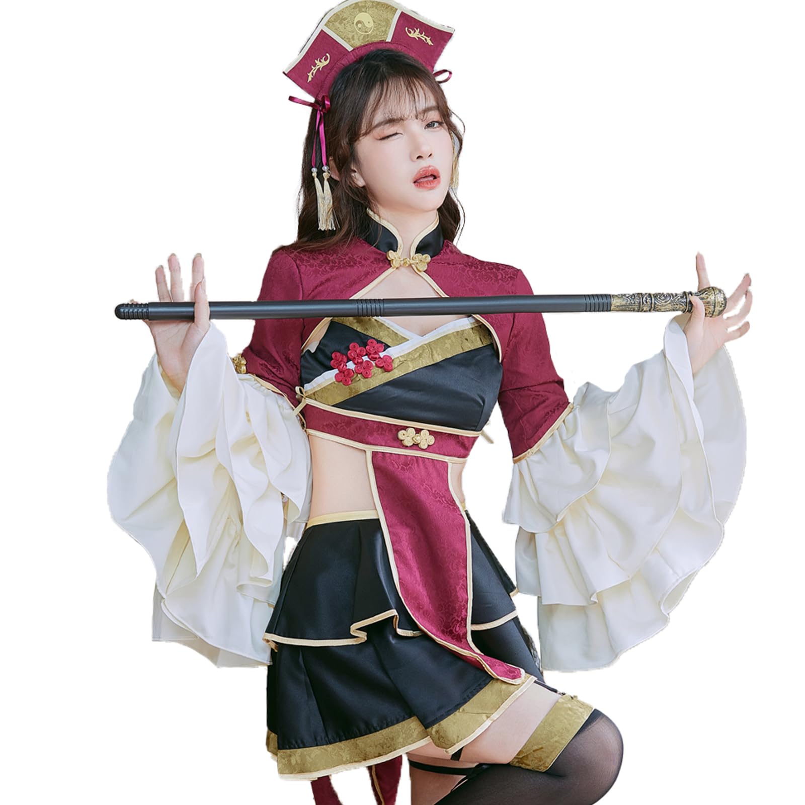 新品♡マリームーン Malymoon 道士レディ キョンシー チャイナ レッド 新品♡マリームーン Malymoon 道士レディ キョンシー チャイナ